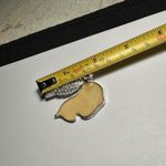 Signed Napier Rhinestone Yellow Praying Angel Brooch Pin Silver Tone Photo 1