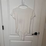 American Eagle Women's Medium White Short-Sleeve Bodysuit Casual Spring NWOT Photo 4