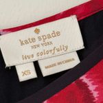 Kate Spade New York Rose Print Flutter Sleeve Blouse Top Black Pink XS Photo 4