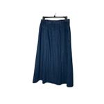 Orvis  Denim Skirt Women's Size‎ 6 Dark Wash A-Line Long Midi Casual Photo 2