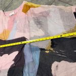 Belle France Womens M Silk Tie Dye Art to Wear Oversized Lagenlook Coastal Top Pink Size M Photo 7