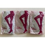 Lot Three Silkies Sheer Toe To Waist Medium Beige Pantyhose 080202 070202 Photo 1