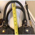 Marc Jacobs Grey Leather Top Handle Crossbody Women’s Workwear Satchel Tote Photo 3