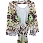 Karen Millen Mirrored Tulipa Print Woven Satin Maxi Dress NWT size 6 Photo 6