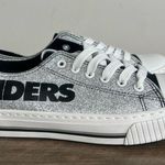 FOCO Las Vegas Raiders Glitter Low Top Women's Shoe Size 9 #B1631 Silver Photo 4