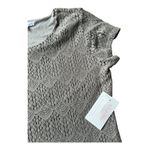 Downeast NWT Peaceful Embroidered Scalloped Dress frosty grey size large Photo 8