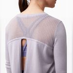 Lululemon  Back To Balance Long Sleeve Sweater Iced Iris Cashmere Cashlu Size 6 Photo 2