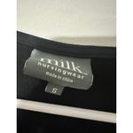 Milk Nursingwear Black Sleeveless Gathered Maternity Top Size S Rayon Spandex Photo 2