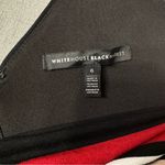 White House | Black Market  Striped Slimming Sheath Dress Leather Trim 6 Small Photo 9