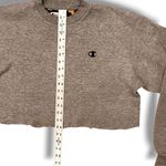 Champion  Reverse Weave Cropped Cut-off Crew M Gray Women’s Sweatshirt Trashed Photo 3