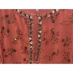 Pearl by Georgina Chapman of Marchesa Peach Gold Beaded Embellished Dress 12 Photo 7