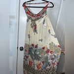 Free People Bali Birds Of Paradise Jumpsuit in Ivory Combo Palazzo PantNWT Sz XL Photo 7