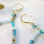 Free People New! FP Avril Stone Dangle Earrings Photo 14