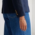 Quince Navy 100% European Linen Structured Blazer size XS Blue Photo 2