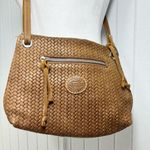 Roots  Brown leather Woven crossbody Bag‎ Photo 0