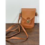 Vegan Crossbody phone card holder purse NWOT Tan Photo 1