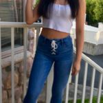 American Eagle High Waisted Lace Jeans Photo 0