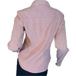 Talbots  RED & WHITE STRIPED BUTTON DOWN SHIRT (S) Photo 3
