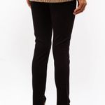 ANINE BING Max Pants Women's Black Straight Leg Split Hem Pants Size 34 2 Luxury Photo 1