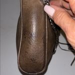 Rebecca Minkoff  MOSS GREEN LEATHER CROSSBODY BAG POCKET OUTSIDE WITH ZIP CLOSURE Photo 5