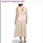House of Harlow 1960 Cotton Eyelet Faux Button Front Dress in Olive. Size 10 Photo 14