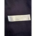 Eileen Fisher Large Tencel/Silk Navy Blue Brown Trim Long Open Cardigan Sweater Photo 5