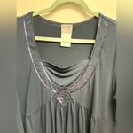 Elegant Navy Dress with Sequin Detail Blue Size 14 Photo 2