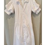 Cinq à Sept Monty Pleated Midi Dress Size 8 White Photo 11