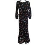 Likely Revolve Perla Floral Maxi Dress Long Sleeve Faux Wrap Party Dress Size 2 Photo 1