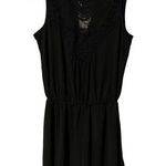 Maurice's Maurice’s XS black jumper button back sheer lace crochet front sleeveless NWT Photo 0