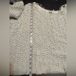 Free People  Women's Oversized Frayed Knit Sweater - Light Mint Green size Medium Photo 8