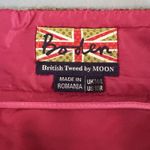 Boden British Tweed by Moon Plaid Check Pink Green Wool Pencil Skirt Size 10 Photo 3