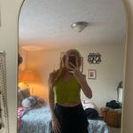 Aerie  chartreuse workout cropped tank top Photo 3