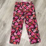 Vera Bradley Corduroy Floral Pants Wide Leg Crop Photo 3