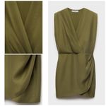 Mango 🆕 MNG |  Lyocell Draped Wrap Dress Photo 3