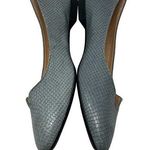 AGL Mimosa Snake Embossed Ballet Flat in Blue Grey Size 9.5 Photo 0
