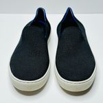 Rothy’s The Original Slip On Black Sneakers Loafers Shoes Size 7 Blue Photo 11