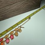 Kate Spade Coated Confetti Statement Necklace Gold Tone Red Pink Orange Etc Photo 3