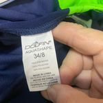 Dolfin Aquashape one piece swimsuit, navy/lime size 8 Photo 3