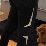 Black Joggers With Zips Size M Photo 2