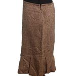 George Me Pleated Brown Skirt Photo 5