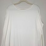 J.Jill  Luxe Supima 3/4 Sleeves Ivory Stretch Tunic Pull Over Top Photo 2