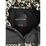 M.C. Square Women's Black Leopard Print Polyester Zip Up Hoodie Size Medium Photo 3