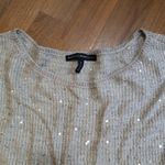 White House | Black Market S Sleeveless Knit Top in Glistening Sand Photo 6