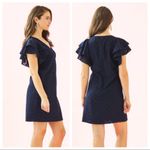 Lilly Pulitzer π Kathie Mini Shift Dress Navy Metallic Size 8 Photo 3