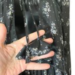 MISA Los Angeles Ales Floral Black Maxi Smocked Dress Size Medium Photo 13
