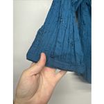 st. john's bay Women's Blouse Size L 3/4 Sleeve V Neck Button Down Dark Teal Photo 2