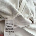 Orly Paris France Ecru Multi Chain Faux Suede Pleated Midi Skirt size 38 Photo 5