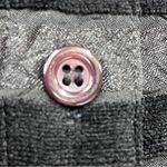 draper's & damon's PL Striped Black Gray Button-Up Shirt sheer burnout Photo 8