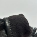 Isotoner Vintage Aris  butter soft black leather gloves with knot detail Photo 6